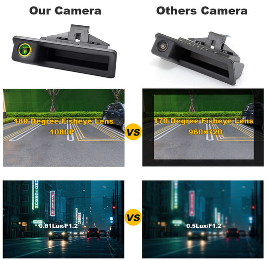 AHD 1080P Kofferraumgriff Rückfahrkamera für BMW E60 E39 E90 E82 E61 X1 E84 X5 E70 E92 E91 E88 E93 X6 3er 5er