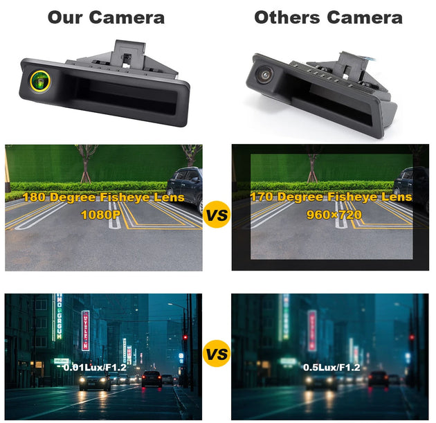 AHD 1080P Kofferraumgriff Rückfahrkamera für BMW E60 E39 E90 E82 E61 X1 E84 X5 E70 E92 E91 E88 E93 X6 3er 5er