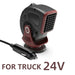 12V/24V Autoheizung & Lüfter | 2-in-1 Defroster & Defogger für Windschutzscheibe | Zigarettenanzünder-Anschluss