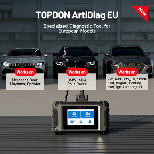 TOPDON ArtiDiag EU OBD2 Diagnosegerät für Fahrzeugsysteme