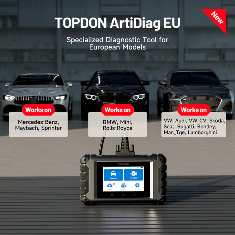 TOPDON ArtiDiag EU OBD2 Diagnosegerät für Fahrzeugsysteme
