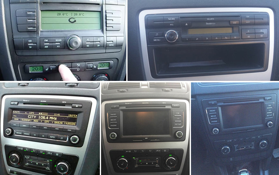 Android Autoradio für Skoda Octavia 2007-2014 mit Wireless CarPlay & Android Auto und DSP