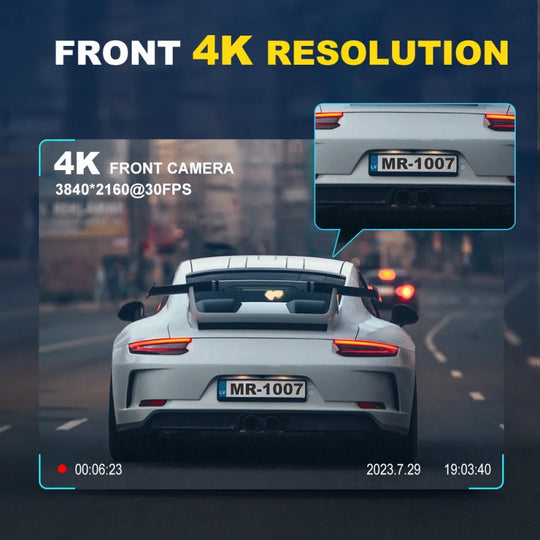 Bepocam zd03 uhd 4k Mini-Dashcam für WLAN-Auto-DVR 150°-Dashkamera für Autos 2160p-Videorecorder Mit TF-Karte 128 GB
