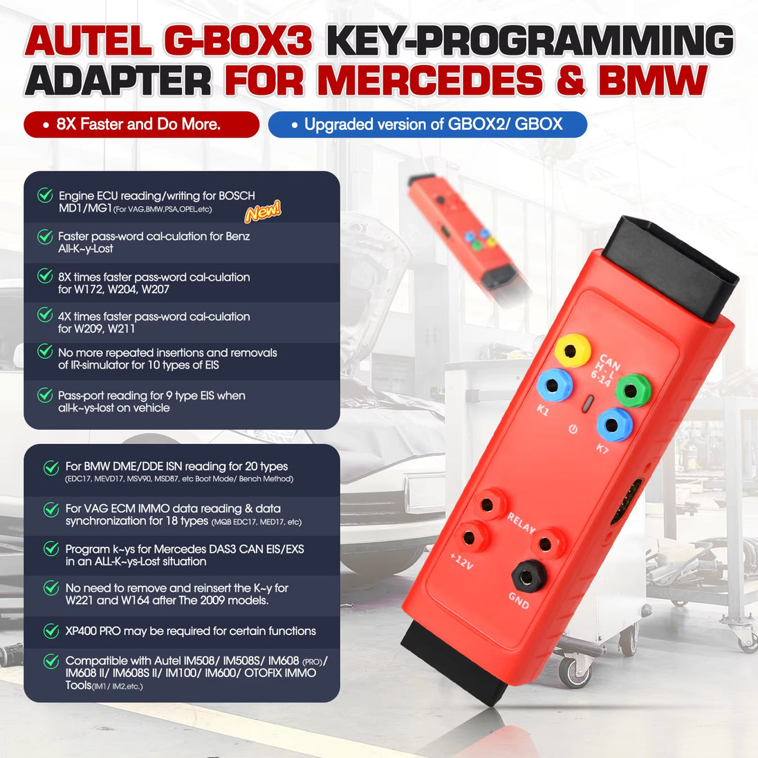 Autel G-BOX2 IMMO- und Schlüsselprogrammiergerät