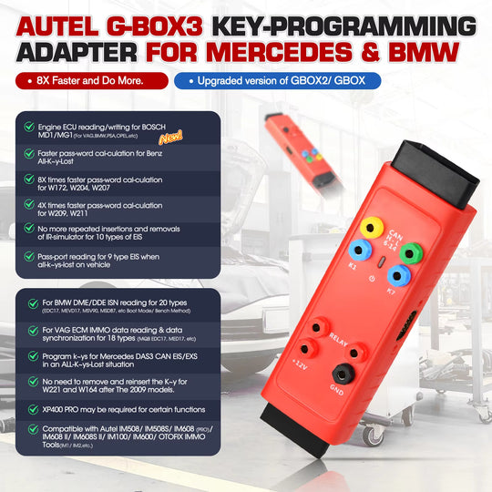 Autel G-BOX2 IMMO- und Schlüsselprogrammiergerät