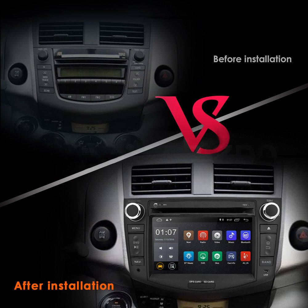Android Autoradio für Toyota RAV4 (2006-2012) mit Wireless CarPlay & Android Auto