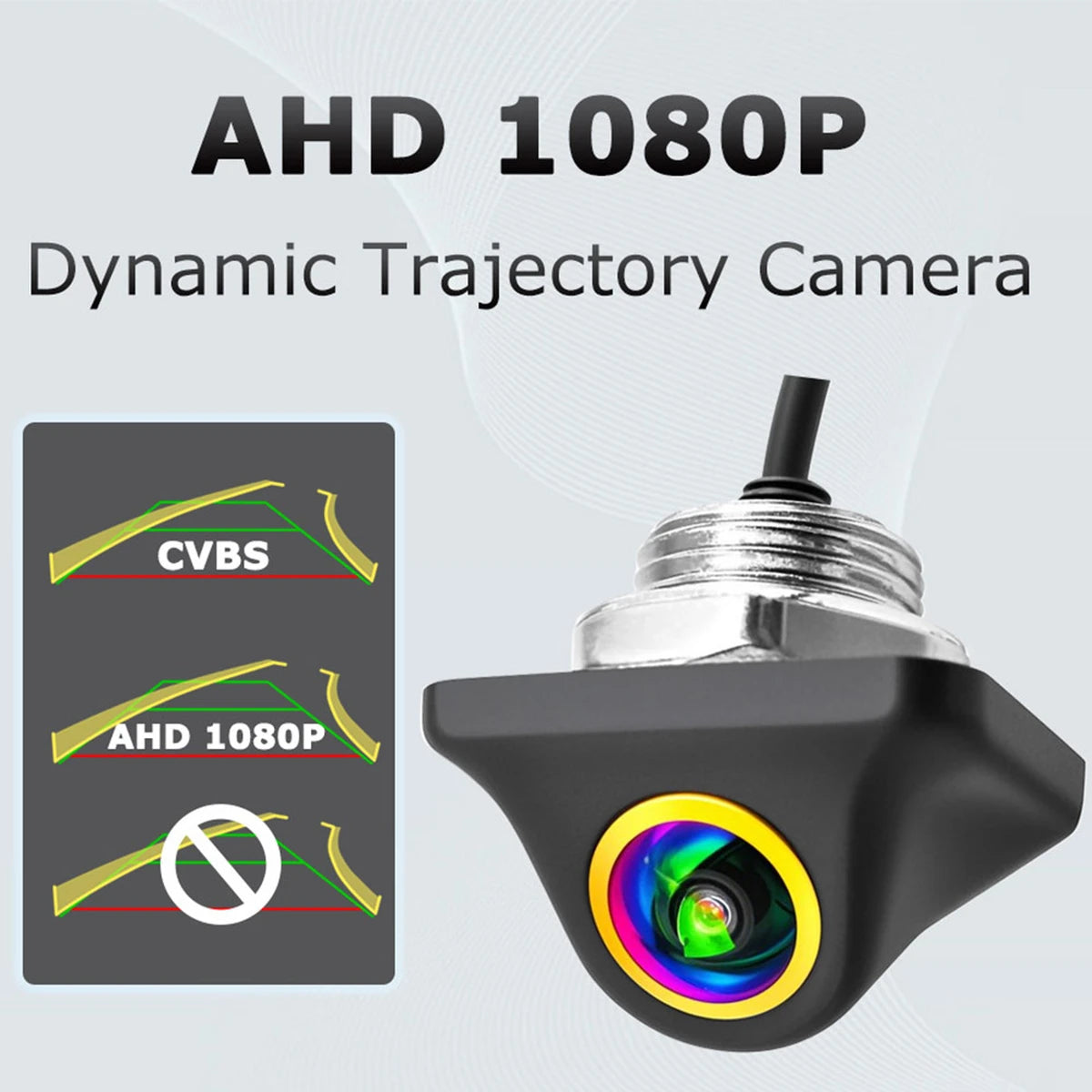 AHD 1080P Universal Rückfahrkamera mit dynamischen Parklinien und Nachtsicht