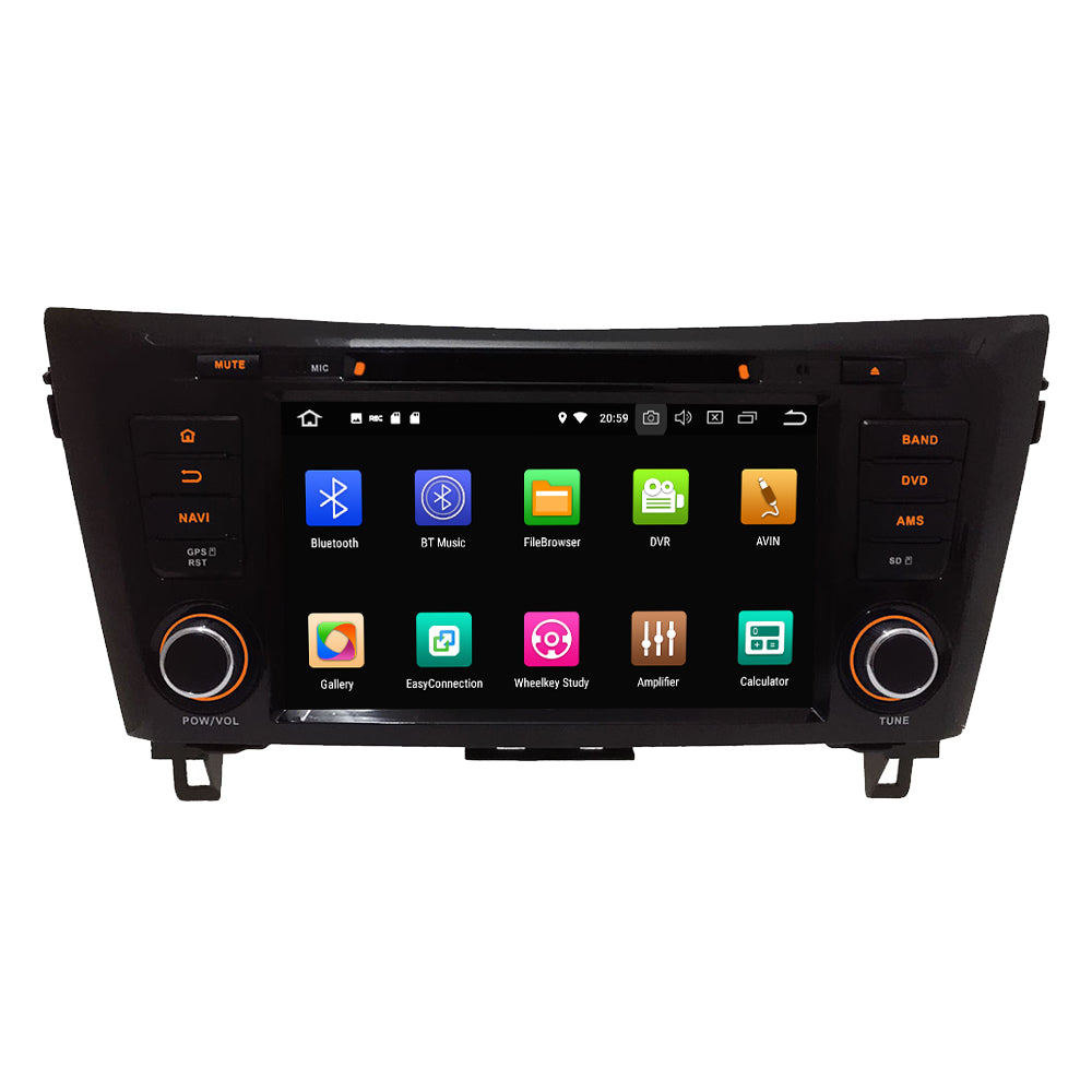 Android Autoradio für Nissan Qashqai, X-Trail, Dualis, Rogue 2013–2018 mit Wireless CarPlay & Android Auto