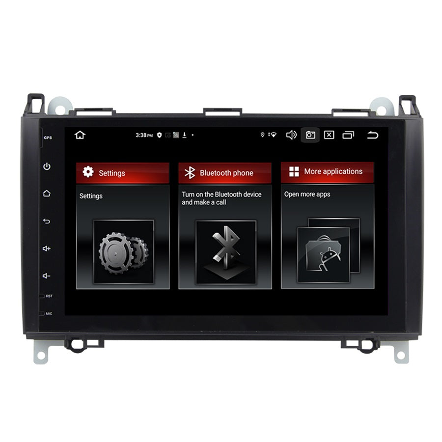 Android Autoradio für Mercedes Benz A-Klasse W169, B-Klasse W245 und Vito 2005-2012 mit Wireless CarPlay, Android Auto & DAB+