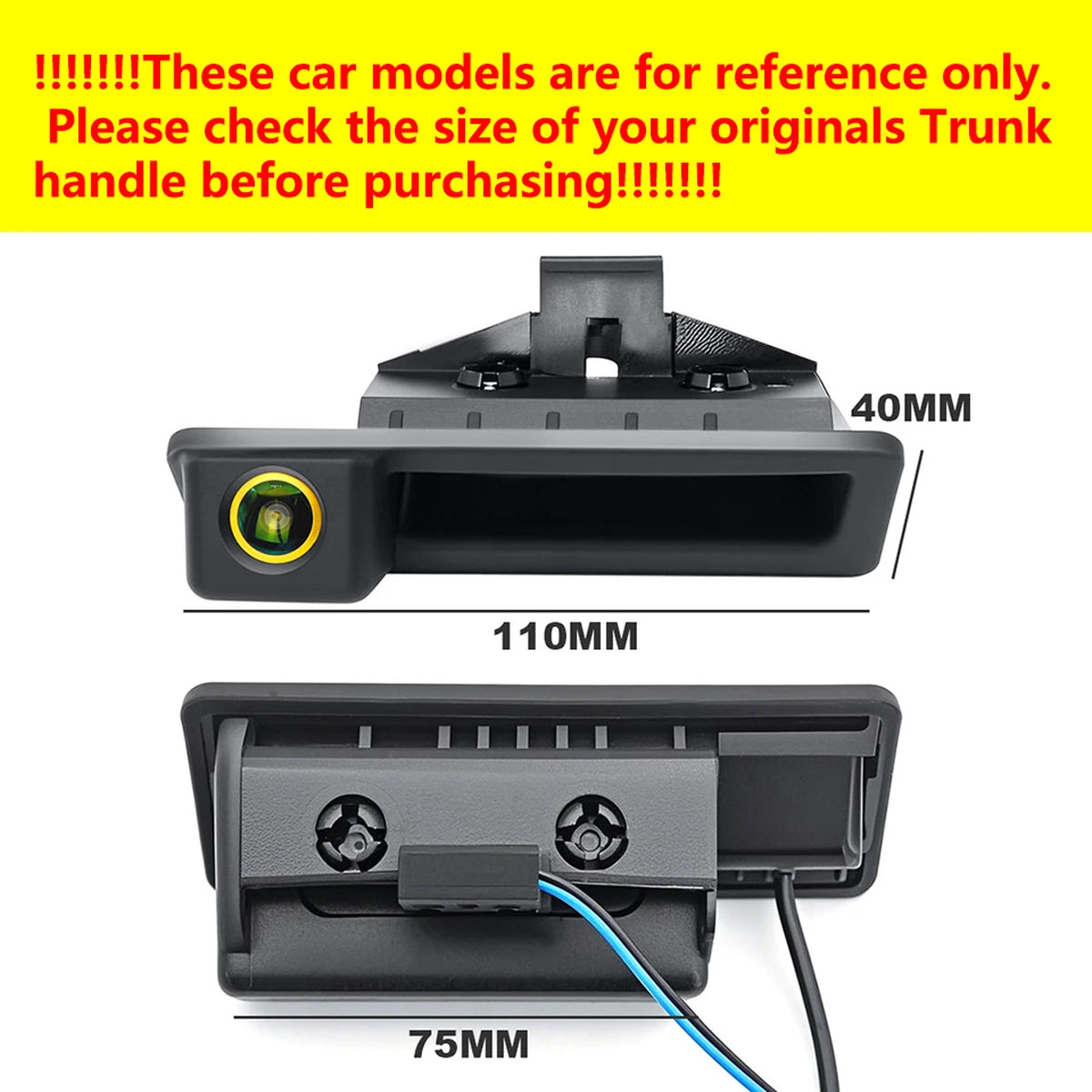 AHD 1080P Kofferraumgriff Rückfahrkamera für BMW E60 E39 E90 E82 E61 X1 E84 X5 E70 E92 E91 E88 E93 X6 3er 5er