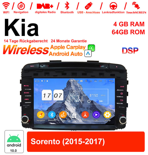 Android Autoradio für Kia Sorento 2015-2017 mit Wireless CarPlay & Android Auto