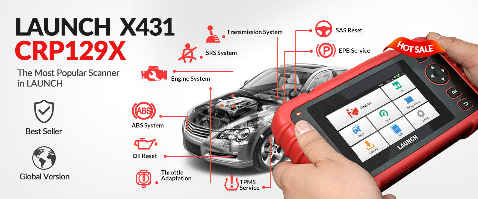 LAUNCH CRP129X OBD2 Diagnosegerät für Fahrzeugsysteme