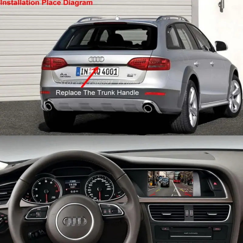 AHD 1080P Nachtsicht Rückfahrkamera für Audi A5 Cabriolet (B8), A6 C6 (4F), S6, RS6, Q7 (4L) (2005–2017)