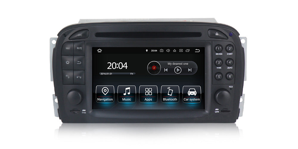 Android Autoradio für Mercedes Benz SL 2001-2007 mit Wireless CarPlay, Android Auto & DAB+