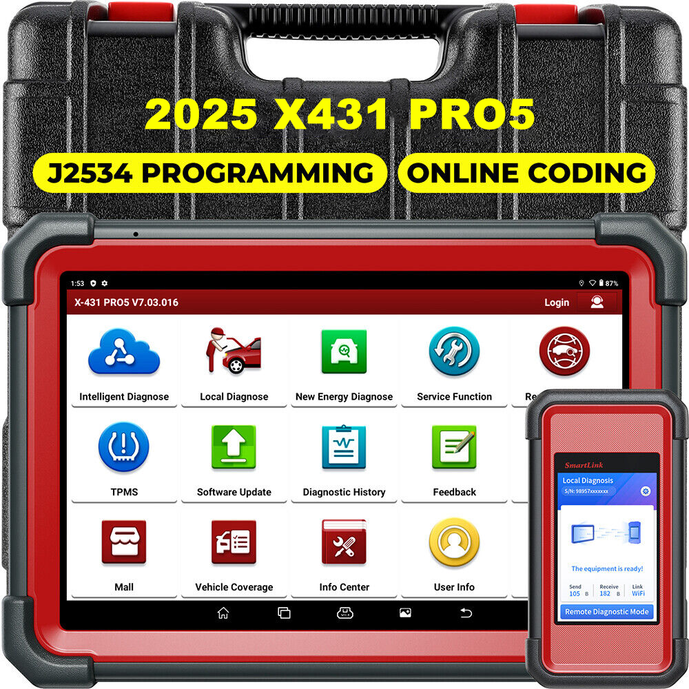 LAUNCH X431 PRO5 Diagnosegerät mit ECU Codierung & Vollsystemdiagnose