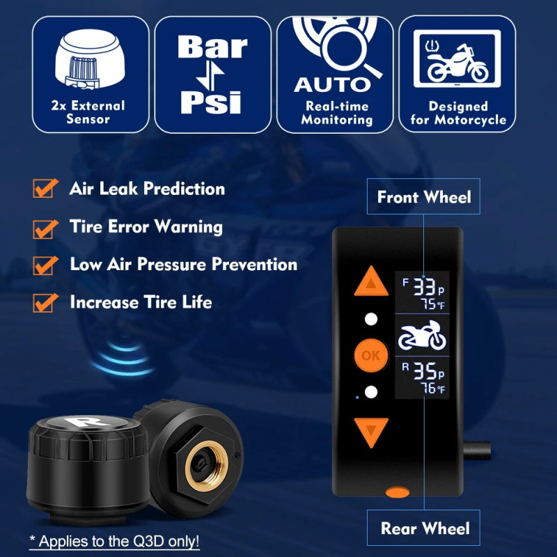 Ganzkörper wasserdichte Motorrad Kamera Recorder WiFi Dual 1080p Full HD Motorrad DVR Dash Cam schwarz GPS-Box Q3D 128G