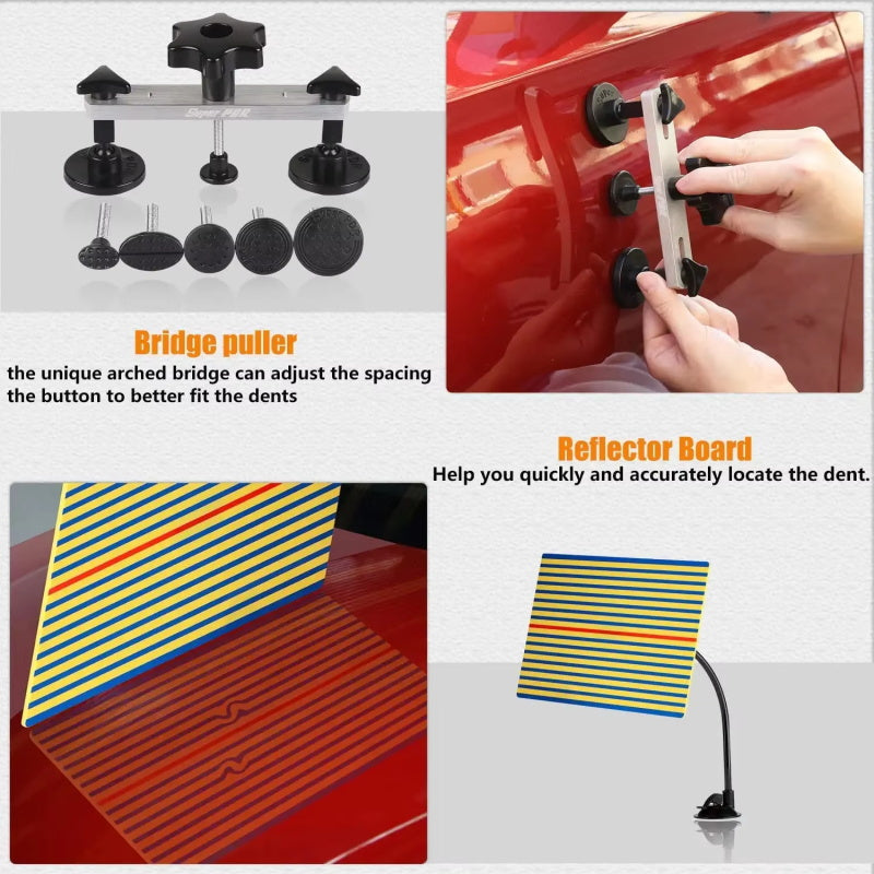 Dellenreparatur-Werkzeuge fürs Auto, Dellenentfernungs-Set, Dellenreparatur ohne Lackierung, Dellenzieher-Set...
