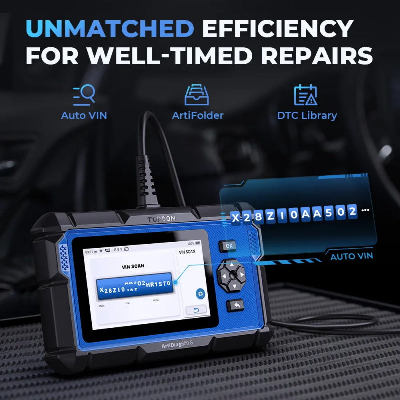 TOPDON ArtiDiag600S OBD2 Diagnosegerät für Fahrzeugsysteme