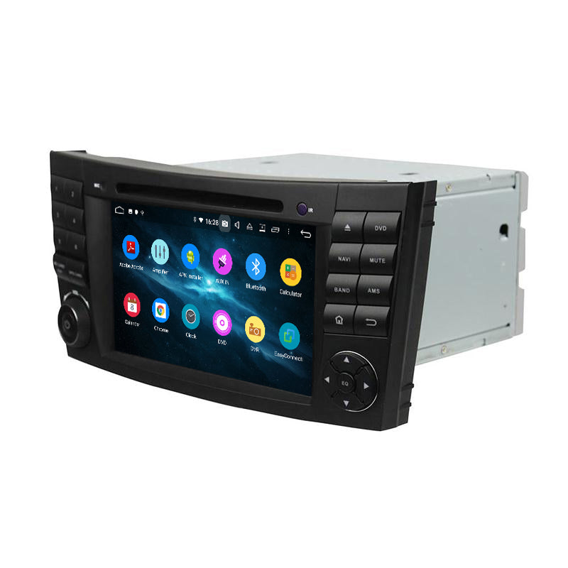Android Autoradio für Mercedes Benz E-Klasse W211, CLS W219 und G-Klasse W463 2002-2010 mit Wireless CarPlay, Android Auto & DAB+