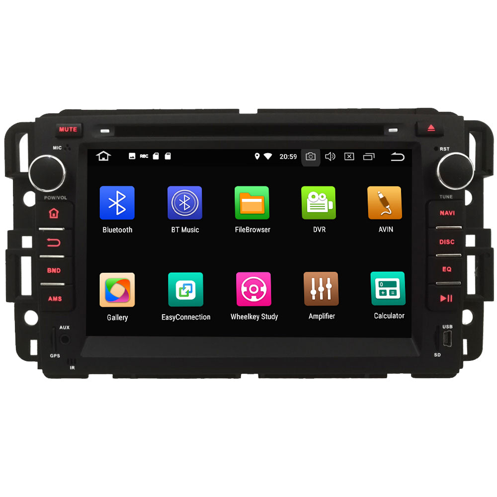 Android Autoradio für Buick Enclave, GMC Yukon, Sierra, Chevrolet Tahoe u.a. 2004-2012 mit Wireless CarPlay & Android Auto