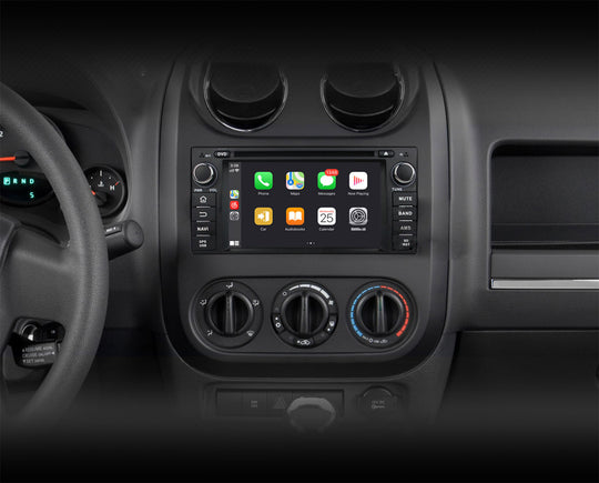 Android Autoradio für Jeep Wrangler/Compass/Caliber/Sebring/Journey (2007-2012) mit Wireless CarPlay & Android Auto