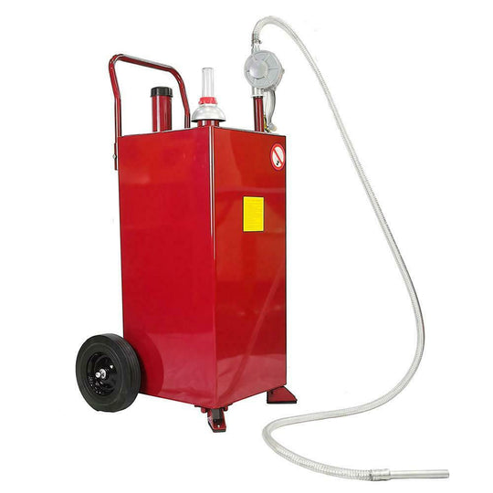 Fuel Caddy Kraftstoffspeichertank 132L 4 Räder mit manueller Pumpe