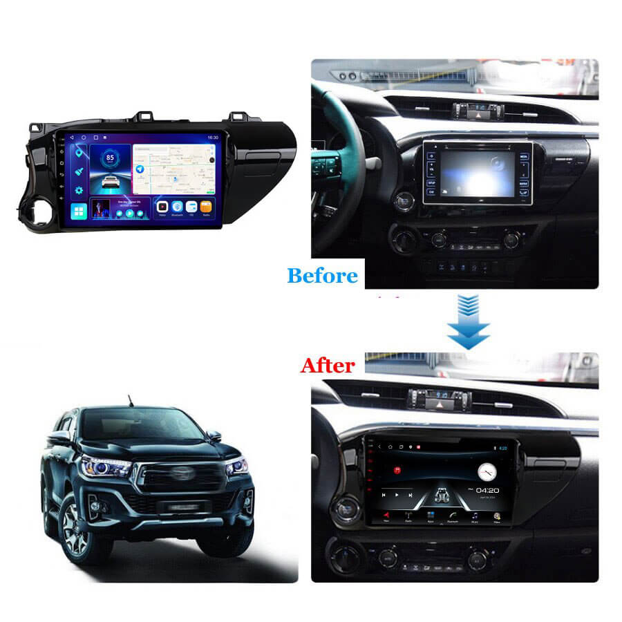 Android Autoradio für Toyota Hilux 2016-2020 mit Wireless CarPlay & Android Auto