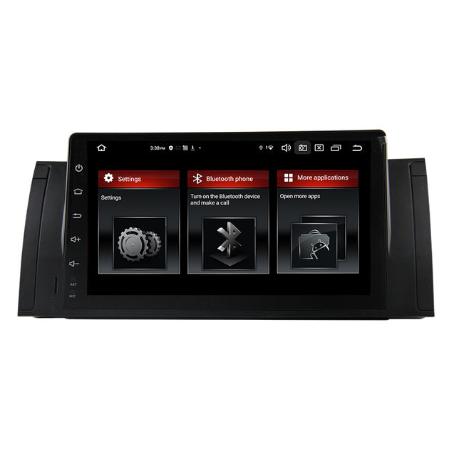 Android Autoradio für BMW 5er E39, X5 E53 und M5 E39 1996-2007 mit Wireless CarPlay, Android Auto & DAB+
