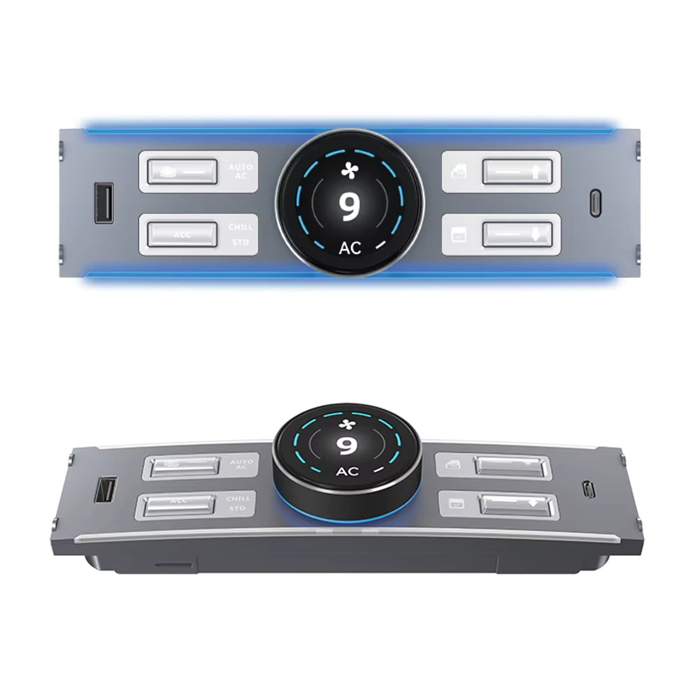 Smart Center Control Expansion Dock Station USB Typ C LCD Intelligenter physischer Knopfknopf für Tesla Model Y Model 3 2021–2024