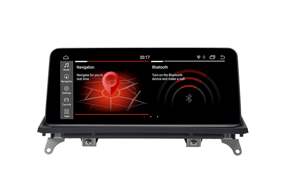 Android Autoradio für BMW X5 E70 und X6 E71 2007-2010 mit Wireless CarPlay, Android Auto & DAB+