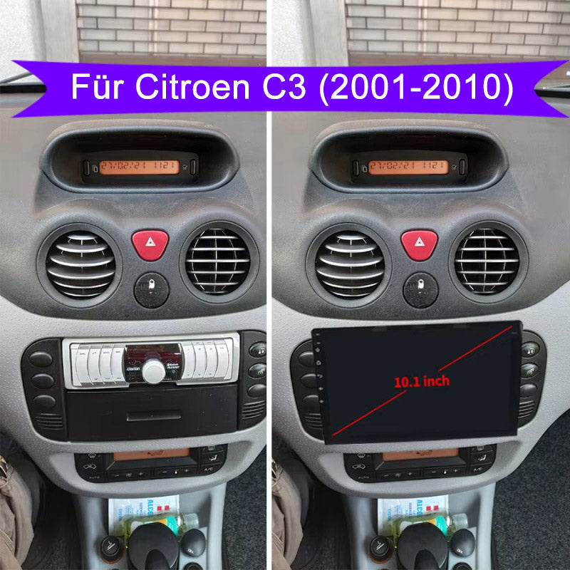 Android Autoradio für Citroen C3 (2001-2010) mit Wireless CarPlay & Android Auto