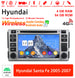 Android Autoradio für Hyundai Santa Fe 2005-2007 mit Wireless CarPlay & Android Auto