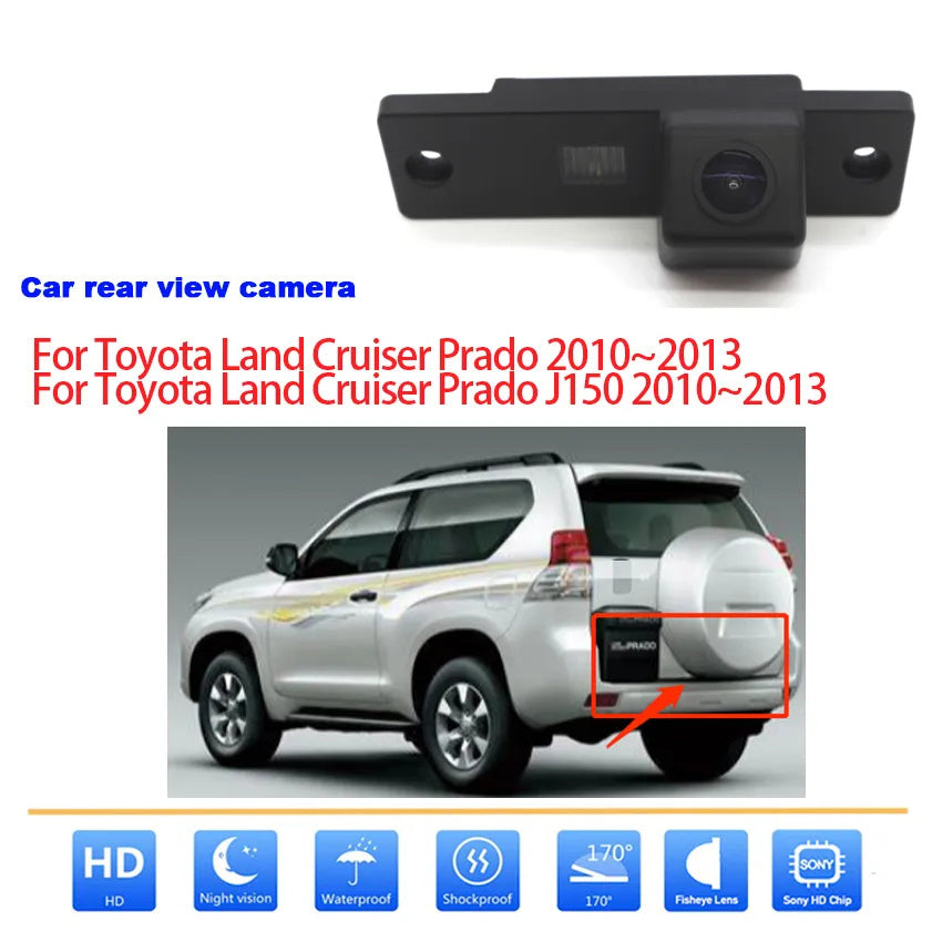 170° CCD HD Nachtsicht Rückfahrkamera für Toyota Land Cruiser Prado J150 (2010-2013)