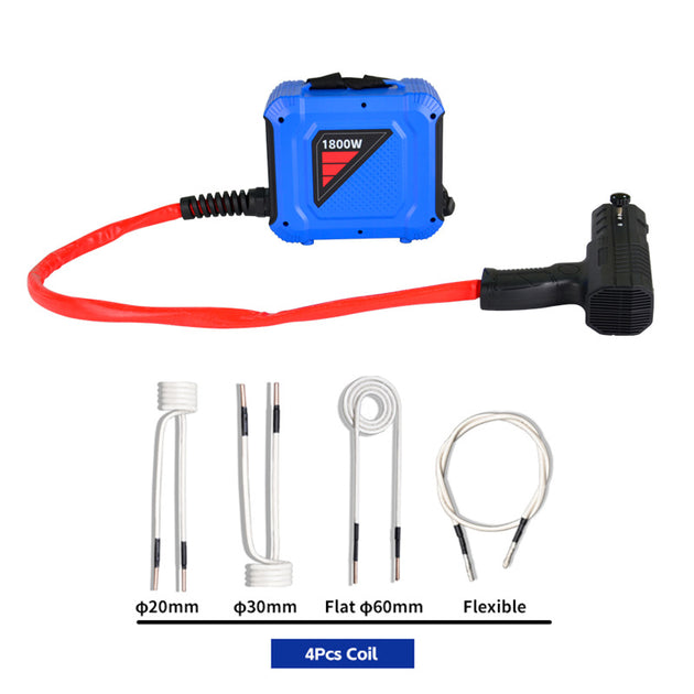 1800W Split-Typ tragbare Induktionsheizung flammenlose Induktion für Autoreparatur-Bolzenentferner-Werkzeuge