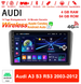9 Zoll Android 13.0 Autoradio für Audi A3 S3 RS3 2003-2012 mit Wireless CarPlay & Android Auto
