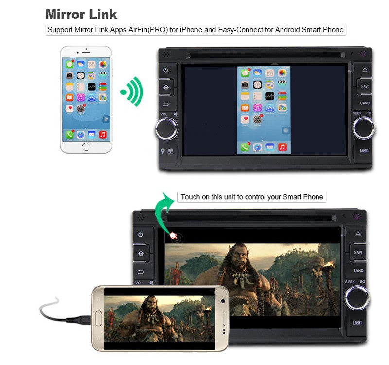 Android Autoradio für Universal mit Wireless CarPlay & Android Auto