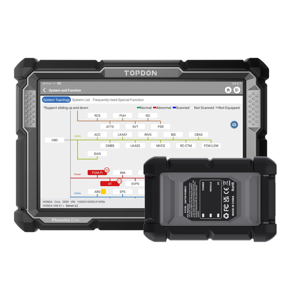 TOPDON Phoenix Elite OBD2 Diagnosegerät für Fahrzeugsysteme