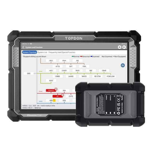 TOPDON Phoenix Elite OBD2 Diagnosegerät für Fahrzeugsysteme