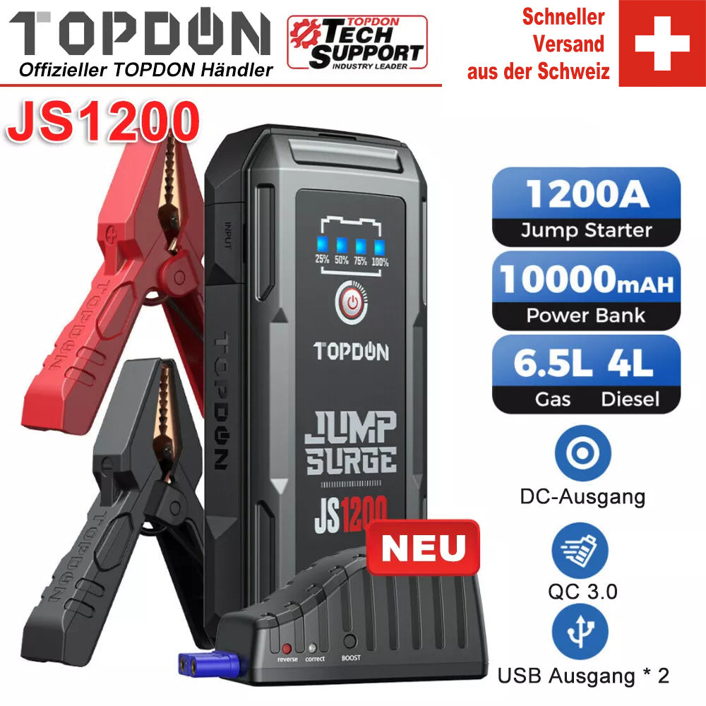 TOPDON JS1200 Starthilfegerät