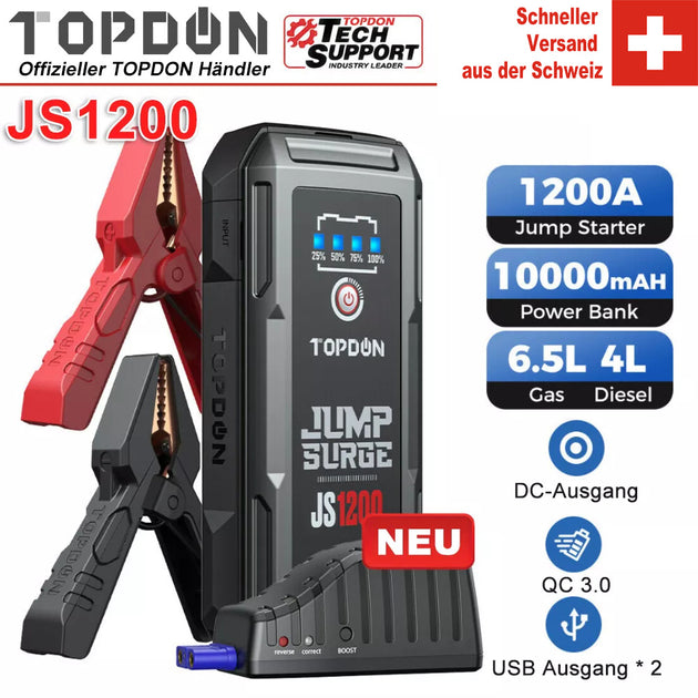 TOPDON JS1200 Starthilfegerät