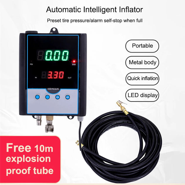 DP-Q03 An der Wand montiertes digitales Reifendruckmessgerät, automatische Reifenfüller-Infationspistole,...