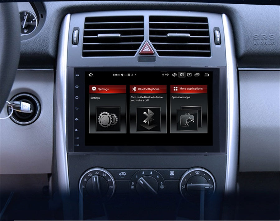Android Autoradio für Mercedes Benz A-Klasse W169, B-Klasse W245 und Vito 2005-2012 mit Wireless CarPlay, Android Auto & DAB+