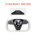 Yoke-Griff Modell Y 3, Heizungslenkrad, Modell X-Stil für Tesla, personalisiertes Rennleder, Modell Y 3 2017–2024