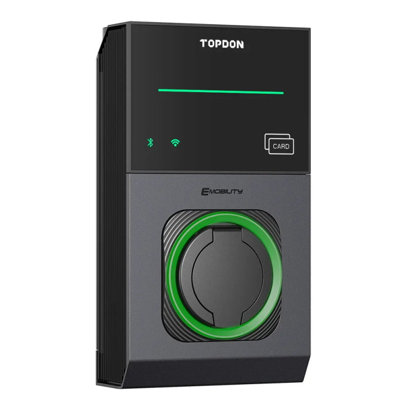 TOPDON PulseQ AC Pro 11 kW 22 kW Ocpp 3 Phase Typ 2 Smart APP RFID Wifi Elektroauto Wand-EV-Ladestation