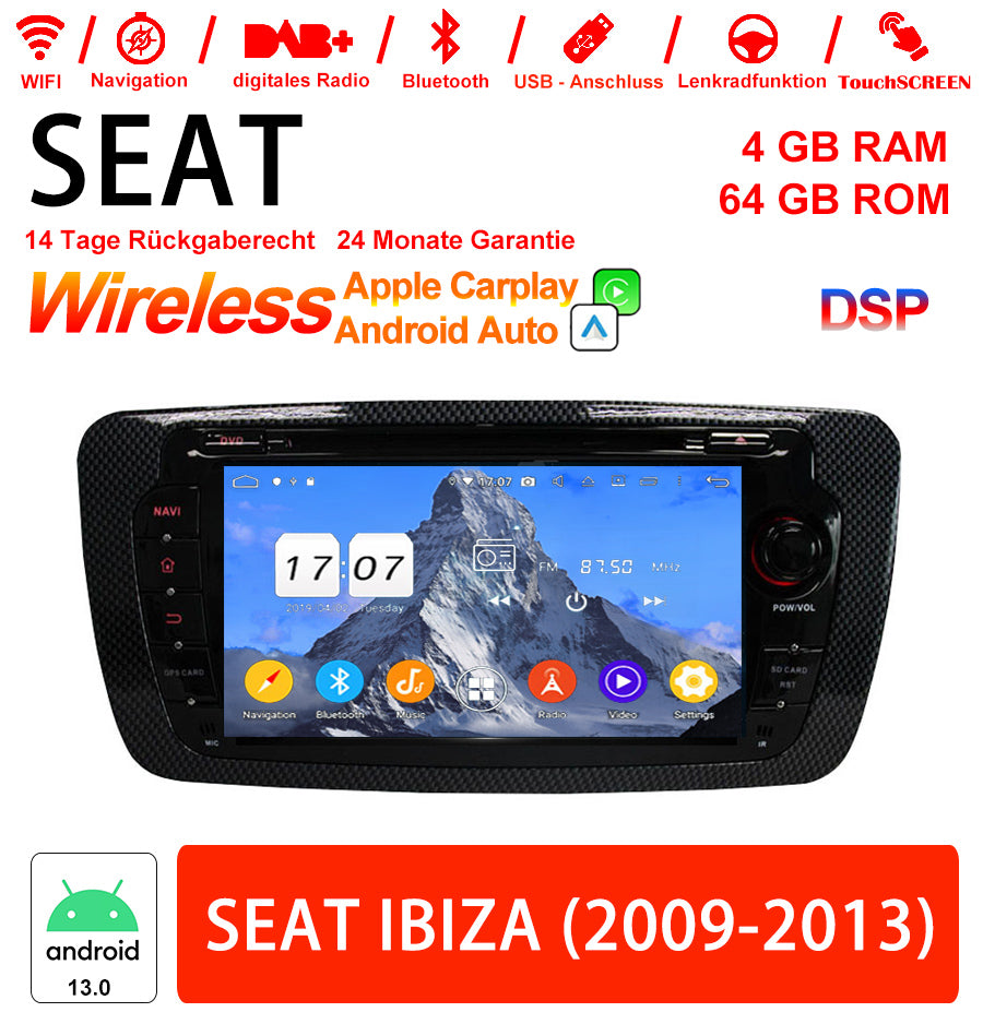 Android Autoradio für SEAT Ibiza 2009–2013 mit Wireless CarPlay & Android Auto