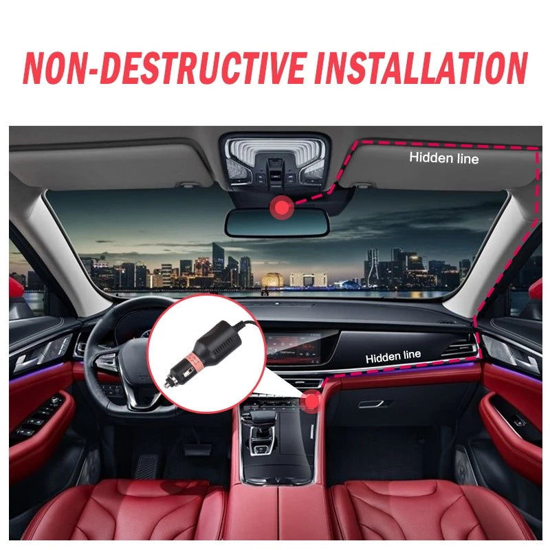 1080P WLAN Dash Cam versteckt mit Nachtsicht