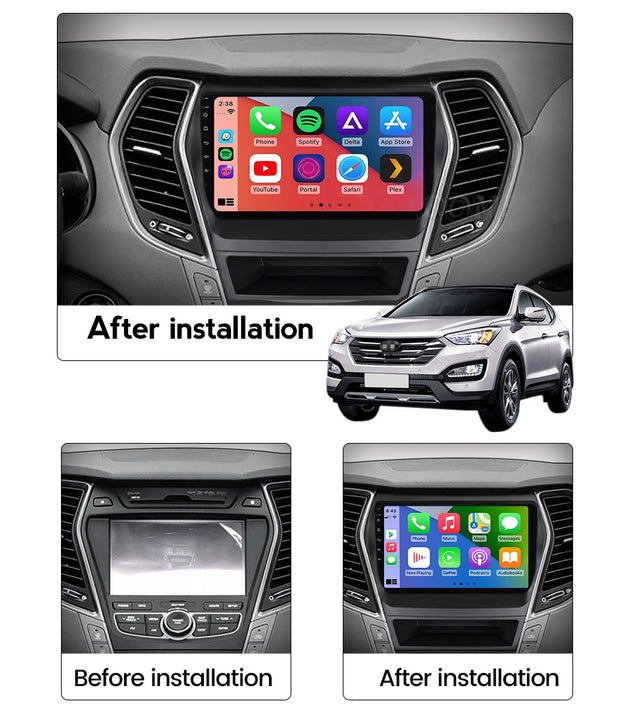 Android Autoradio für Hyundai Santa Fe (IX45) 2013–2016 mit Wireless CarPlay & Android Auto