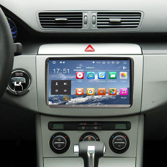 Android Autoradio für VW Passat / Golf / Tiguan / Touran, Skoda Octavia / Fabia, SEAT Leon / Altea 2003-2013 mit Wireless CarPlay & Android Auto