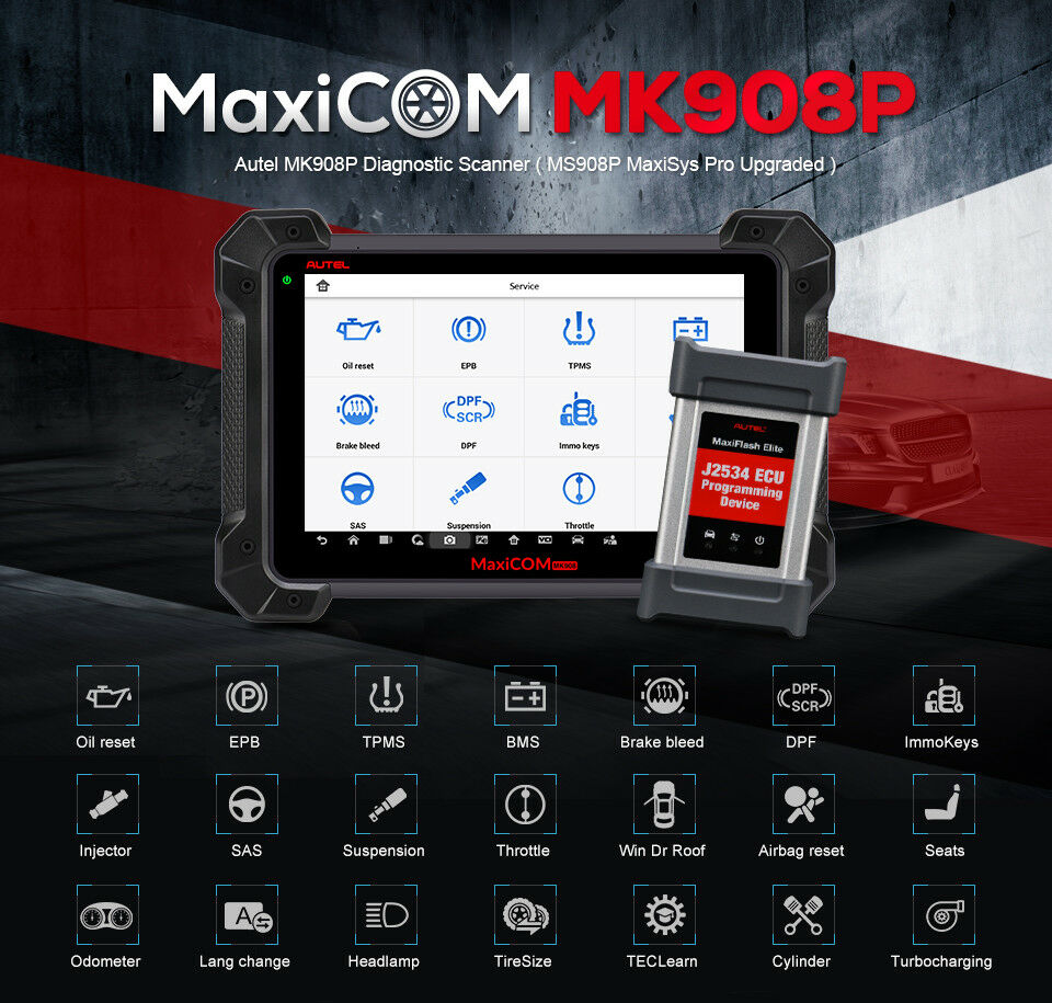 Autel MK908P OBD2 Diagnosegerät für Fahrzeugsysteme