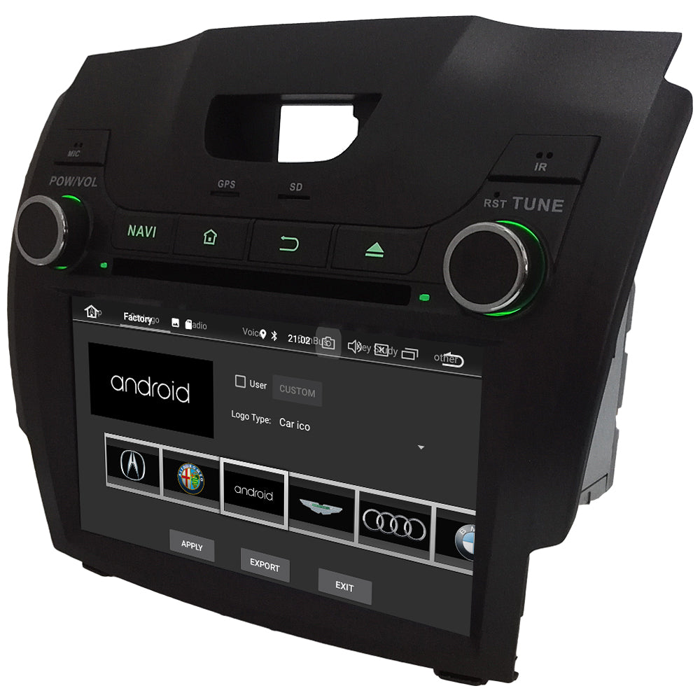 Android Autoradio für Isuzu D-Max MU-X und Chevrolet S10/Colorado/Trailblazer 2012-2017 mit Wireless CarPlay & Android Auto